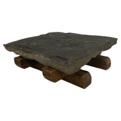 Table basse en ardoise