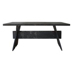 Vintage Slate Dining Table, France, 1950s.