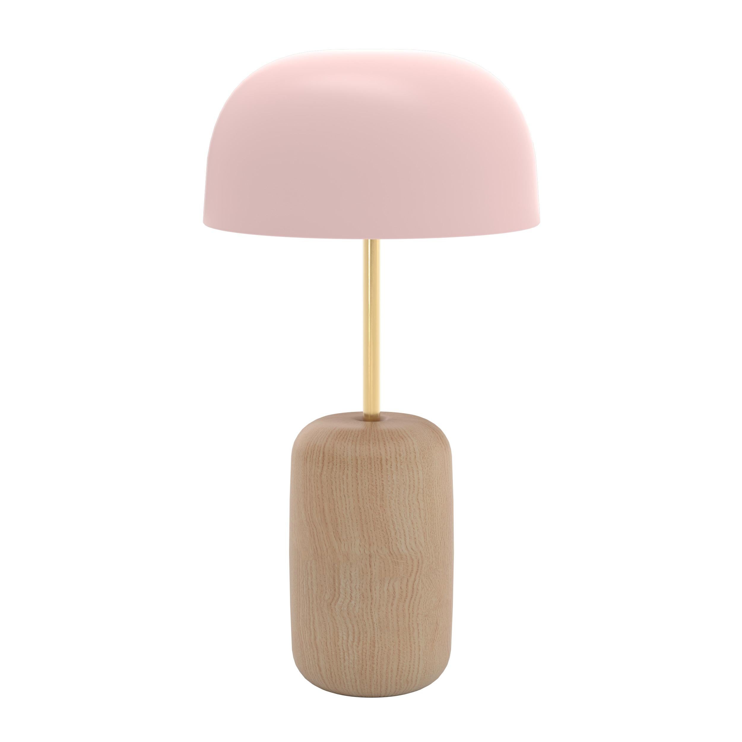 Postmoderno Lampada da tavolo Nina con paralume grigio ardesia di HARTO in vendita