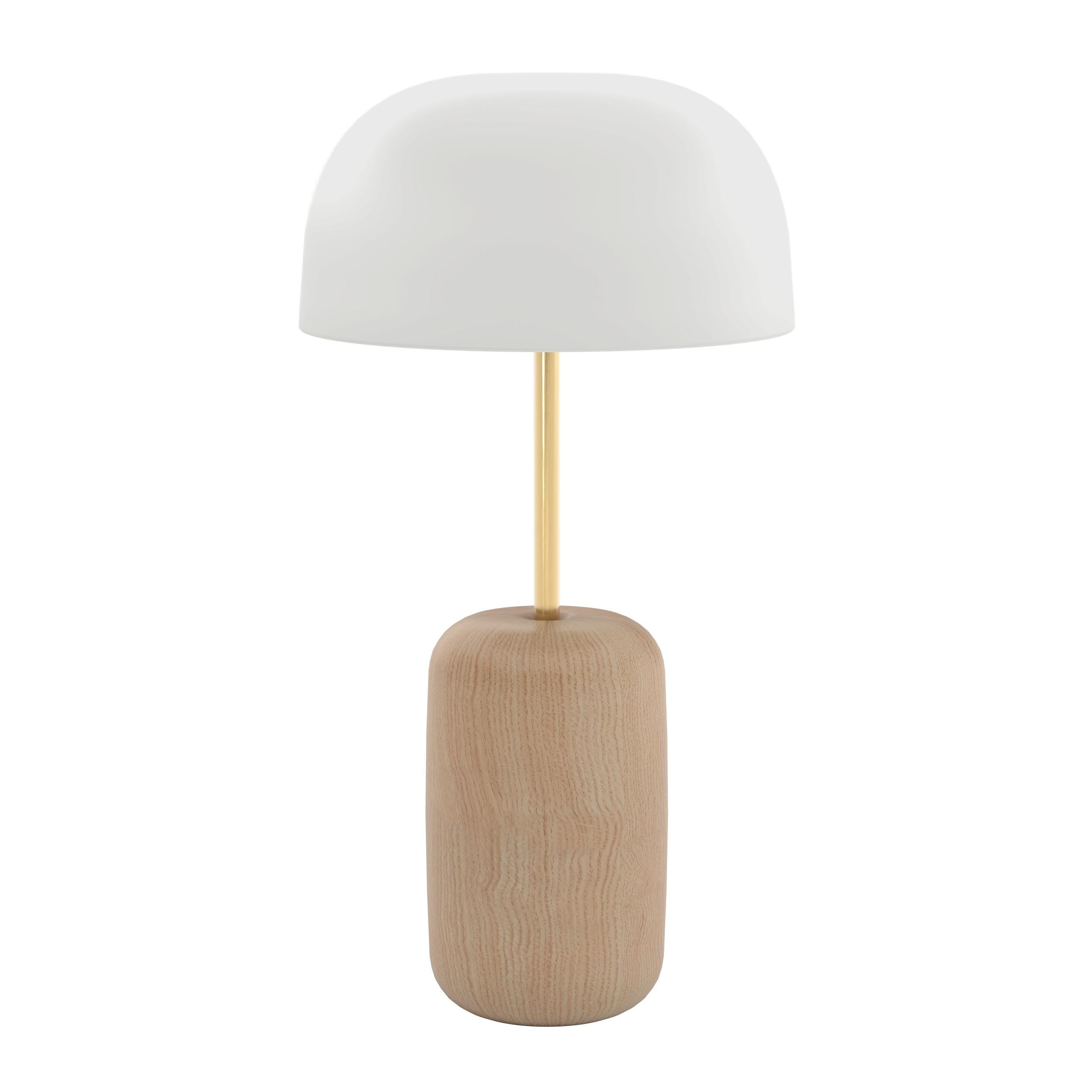 Portoghese Lampada da tavolo Nina con paralume grigio ardesia di HARTO in vendita