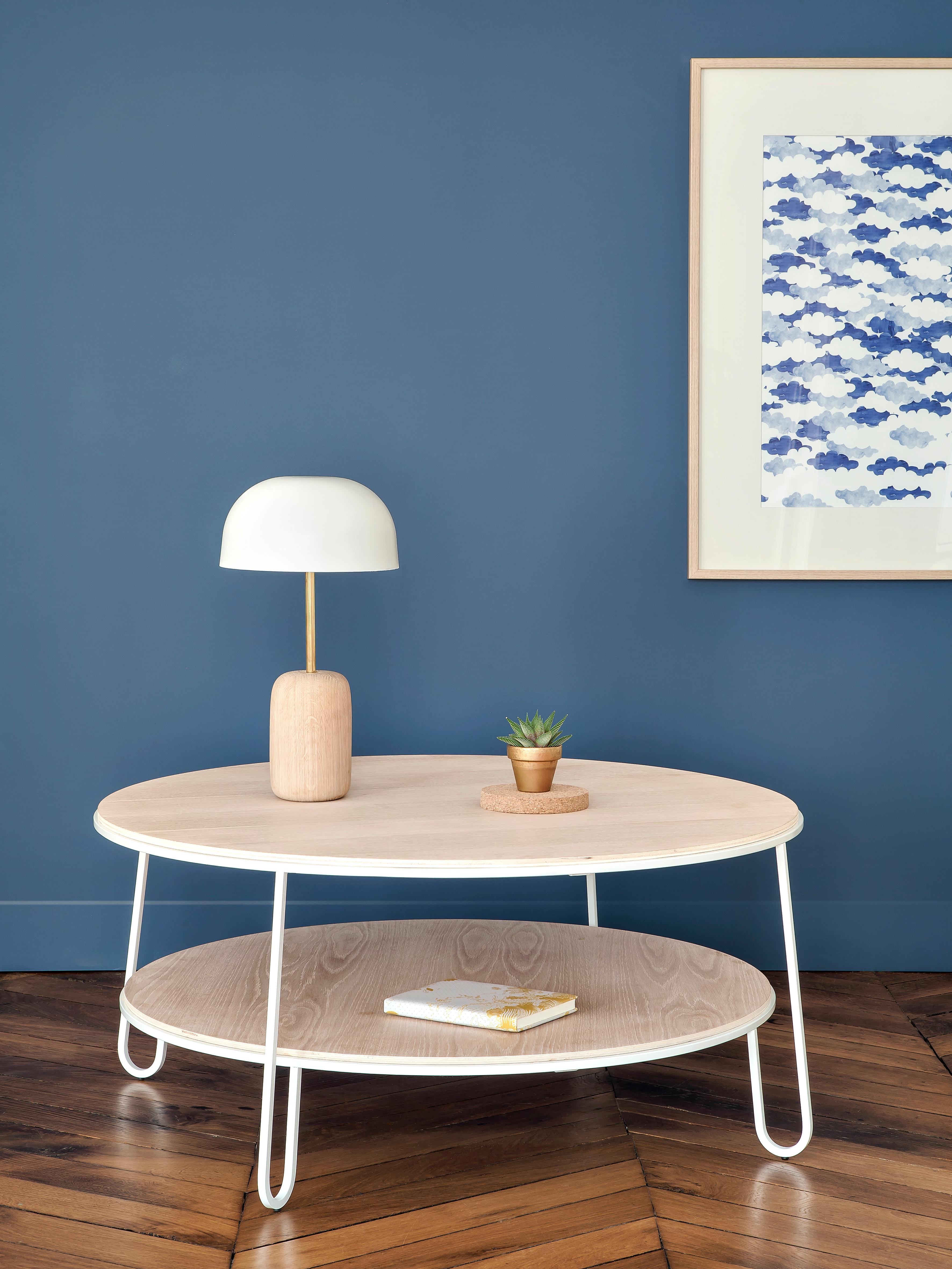 Alluminio Lampada da tavolo Nina con paralume grigio ardesia di HARTO in vendita