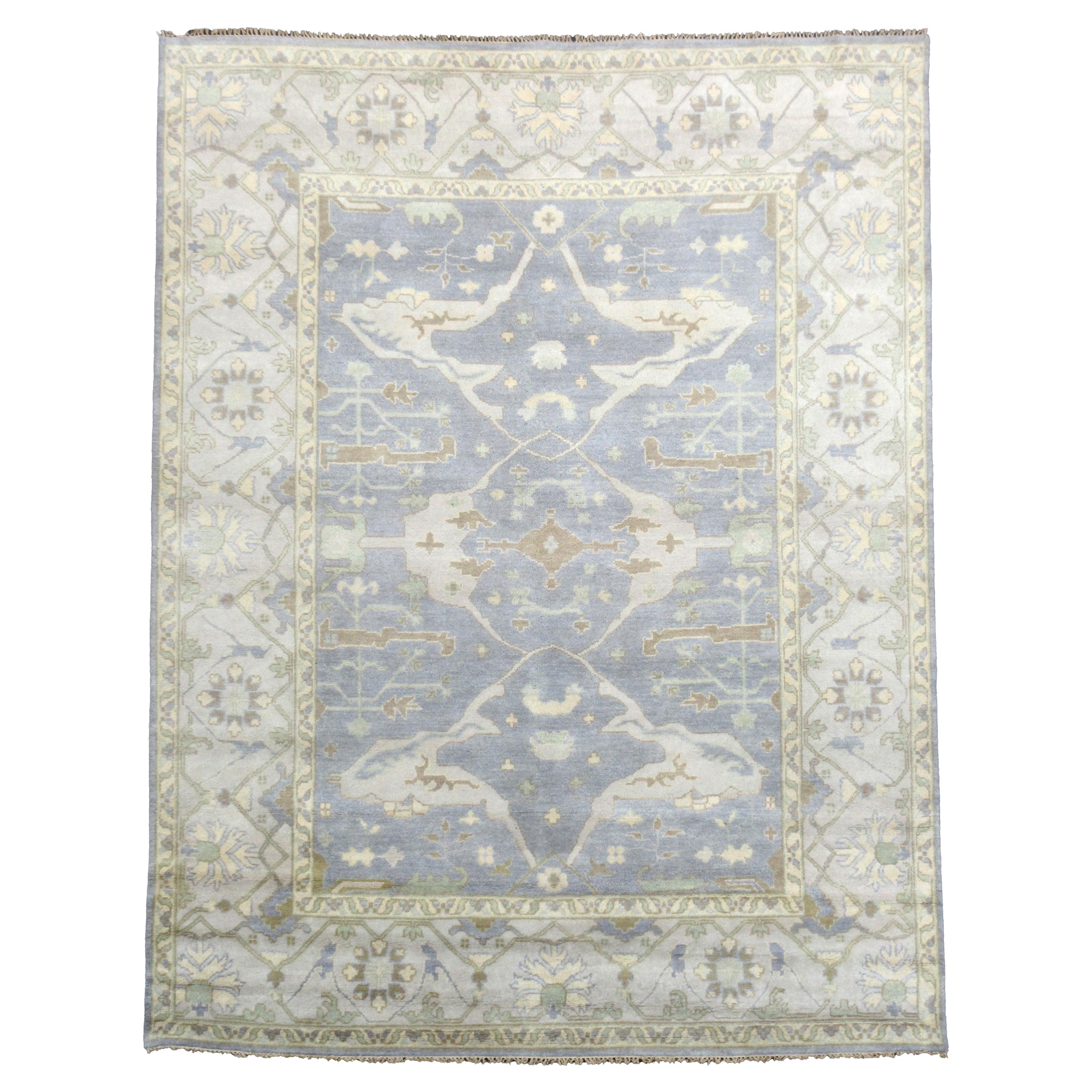 Slate Grey Oushak Area Rug