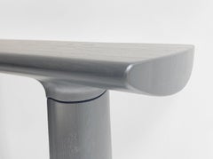 Slate Grey Stained Ash Daiku Console 180 by Victoria Magniant