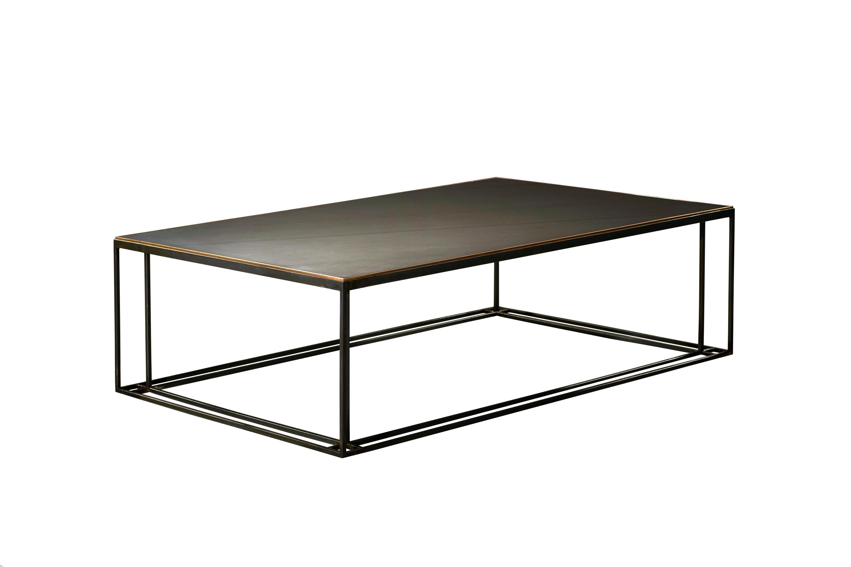 Steel Slate Handcrafted Coffee Table and Signed by Novocastrian