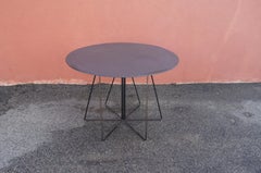 Slate PaperClip Outdoor Cafe Table by Lella and Massimo Vignelli for Knoll