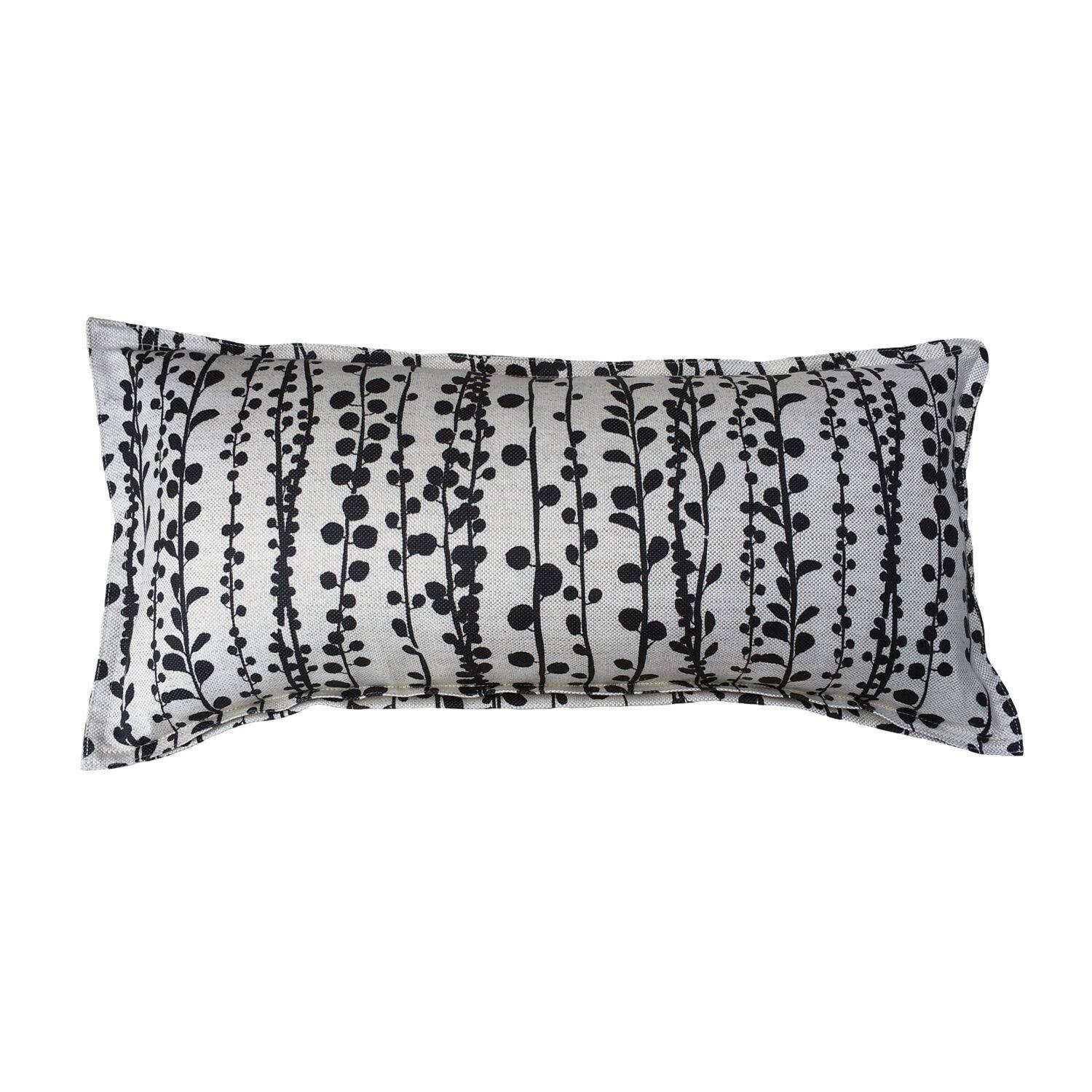 Slate Pearl on Wheat Cotton Linen Pillow For Sale