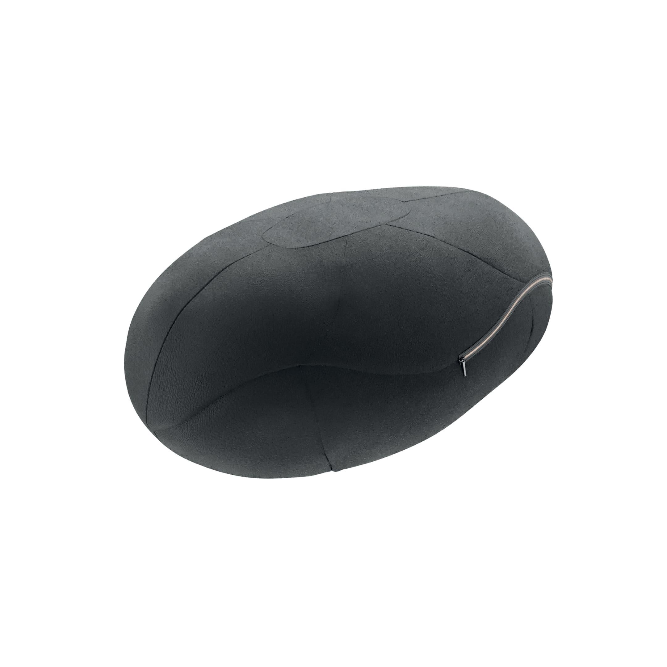 Modern Slate Stone Black Large Floor Cushion, for Kid's Playroom or Pet's Comfort