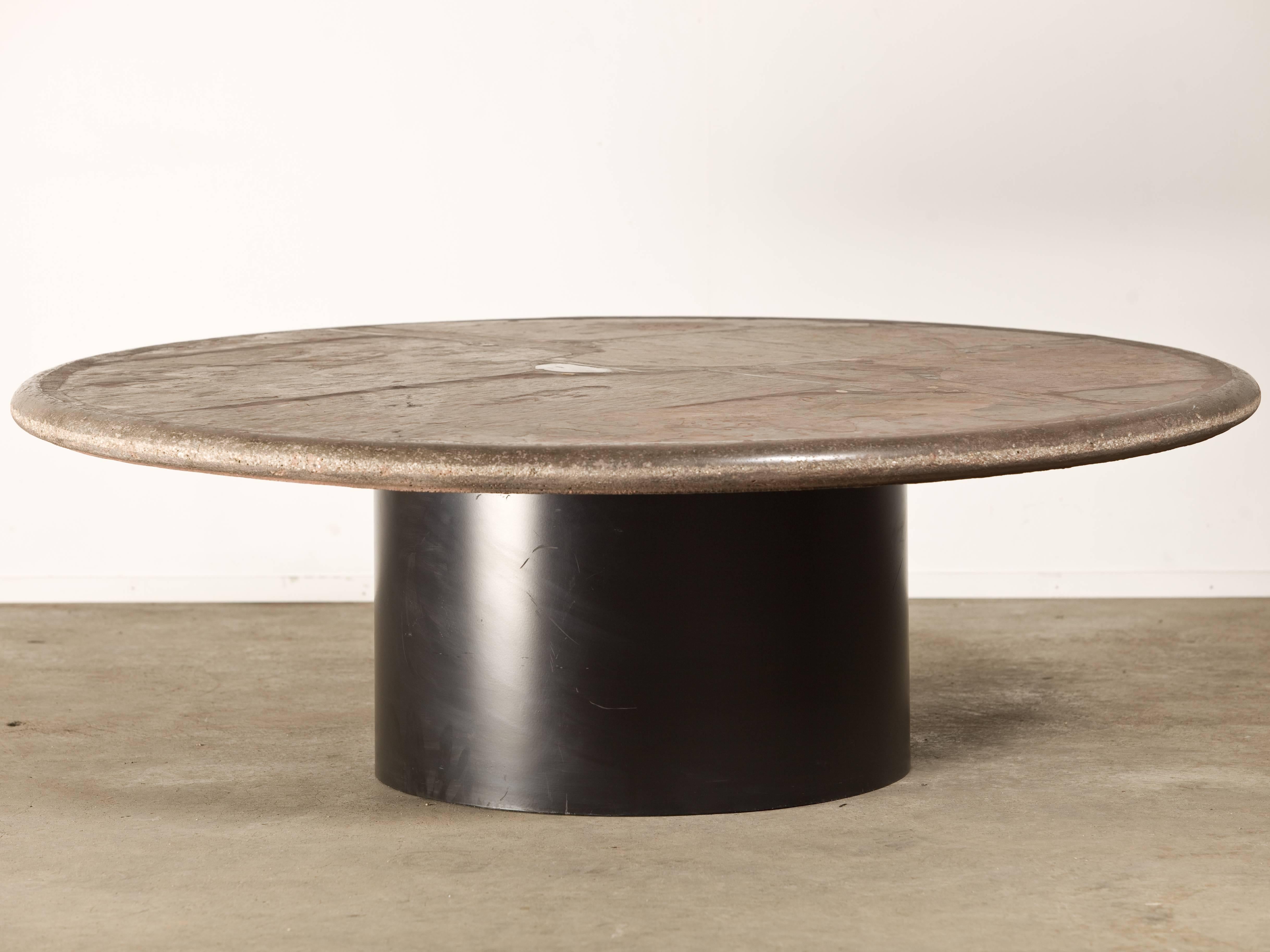 Dutch Slate Stone Coffee Table by Paul Kingma