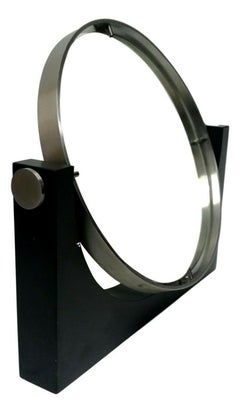 Miroir de table à double face en ardoise pour Toilet Design Angelo Mangiarotti, années 1960