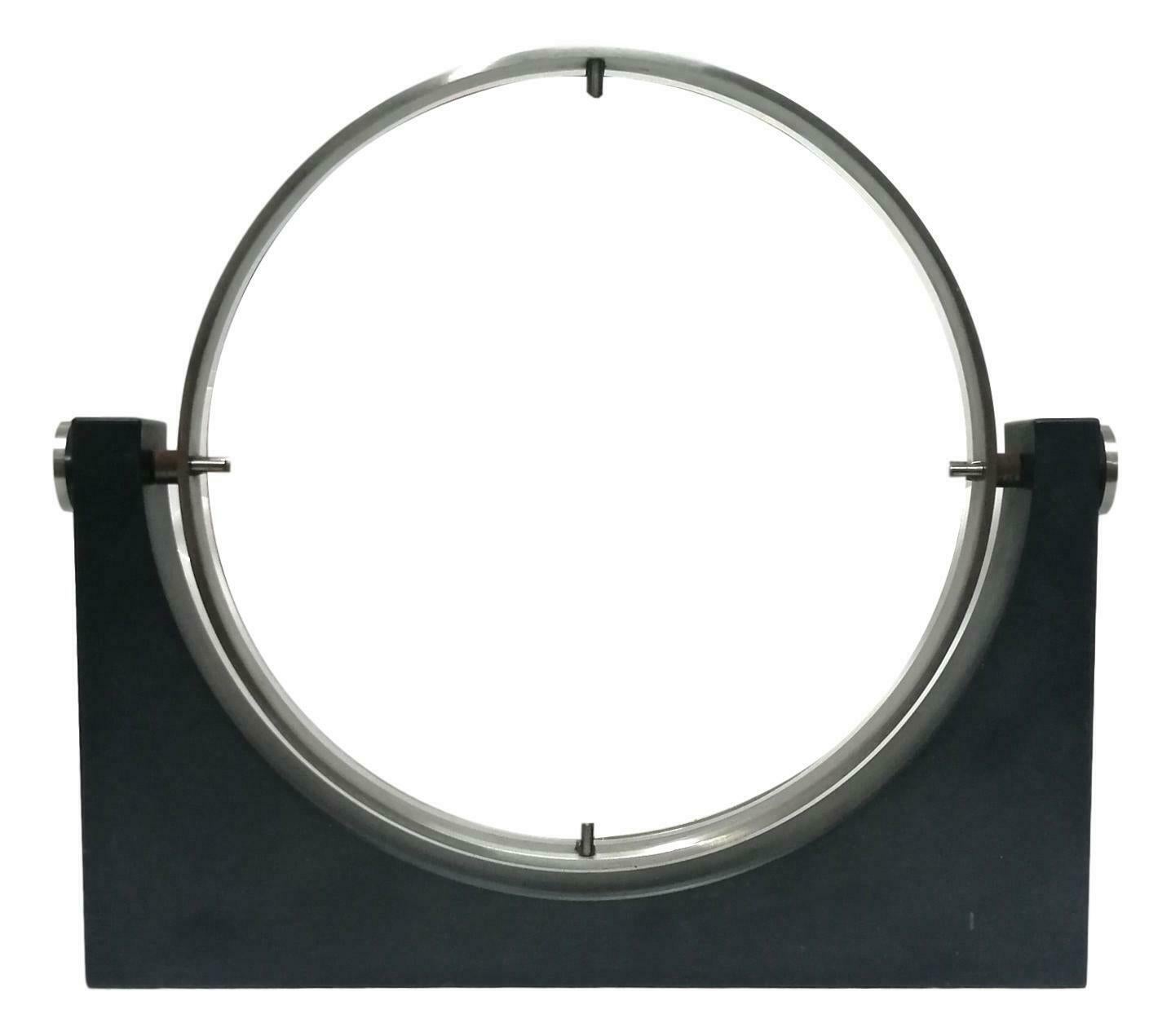 Mid-20th Century Slate Table Double-Sided Mirror for Toilet Design Angelo Mangiarotti, 1960s