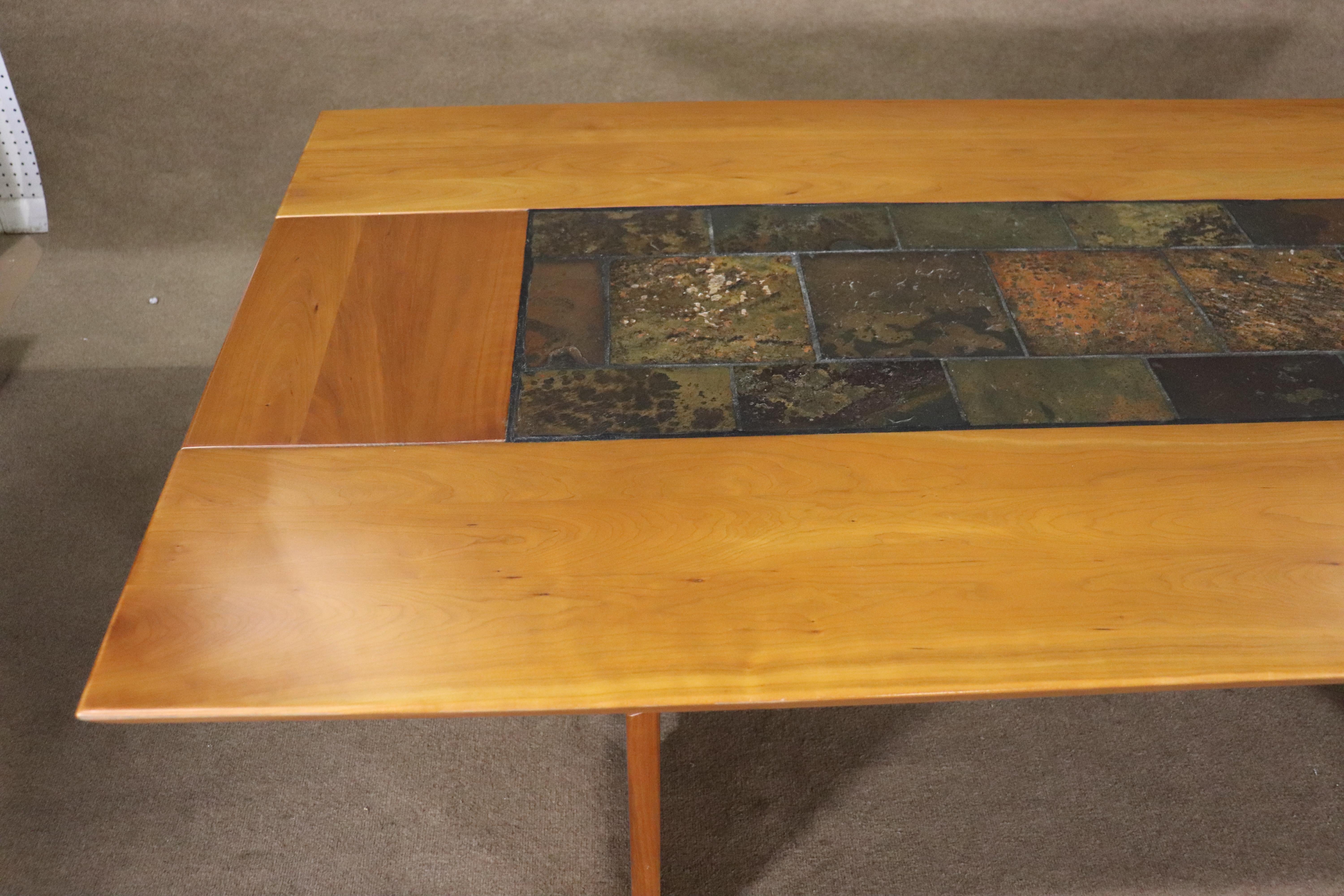 Arts and Crafts Slate Top Dining Table For Sale
