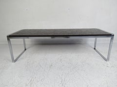 Slate Top Mid-Century Modern Coffee Table