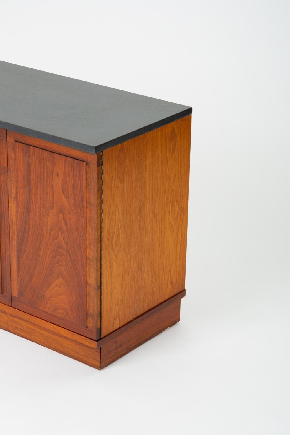 Slate-Top Walnut Sideboard by Jack Cartwright for Founders 5