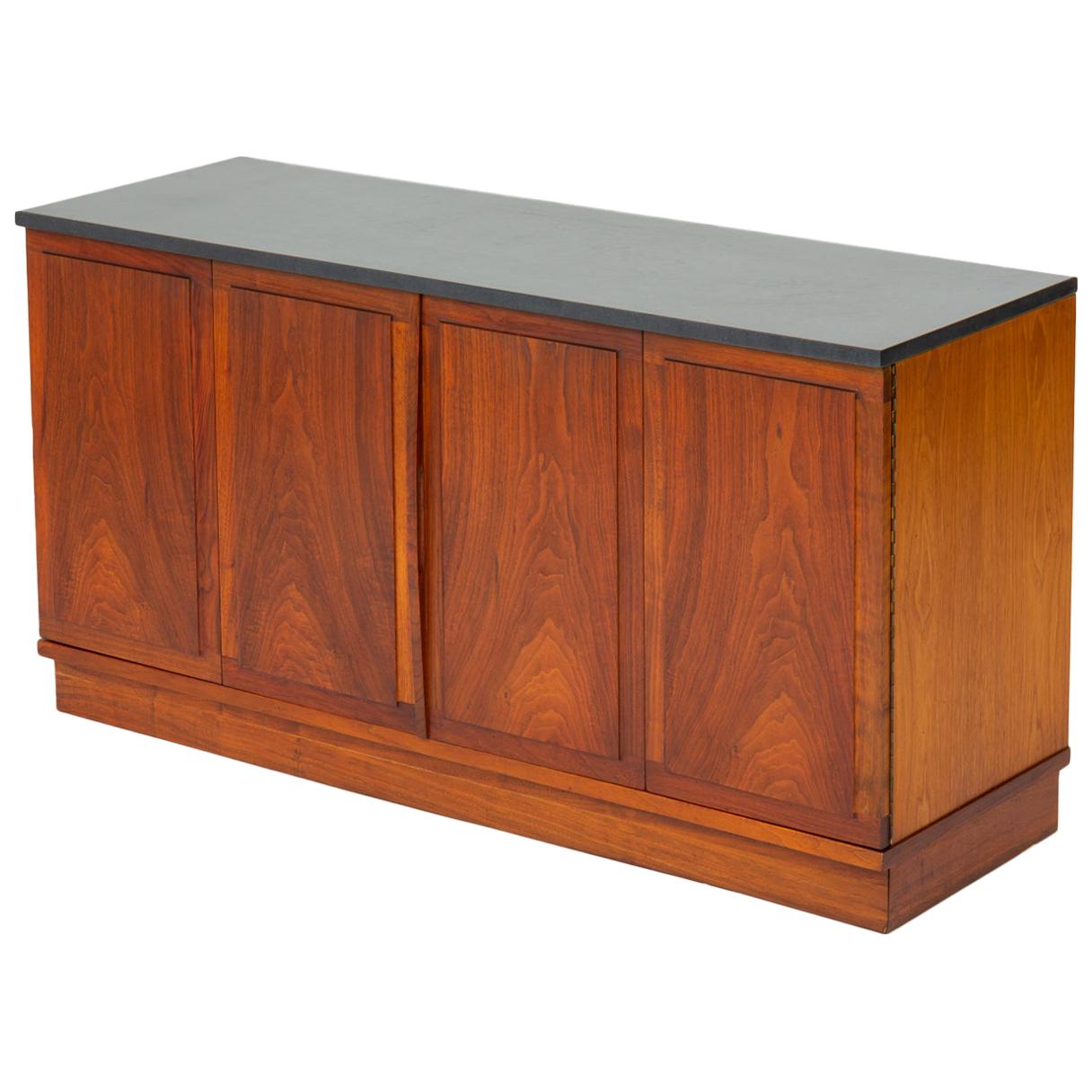 Slate-Top Walnut Sideboard by Jack Cartwright for Founders