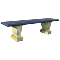Slate Topped Garden Bench