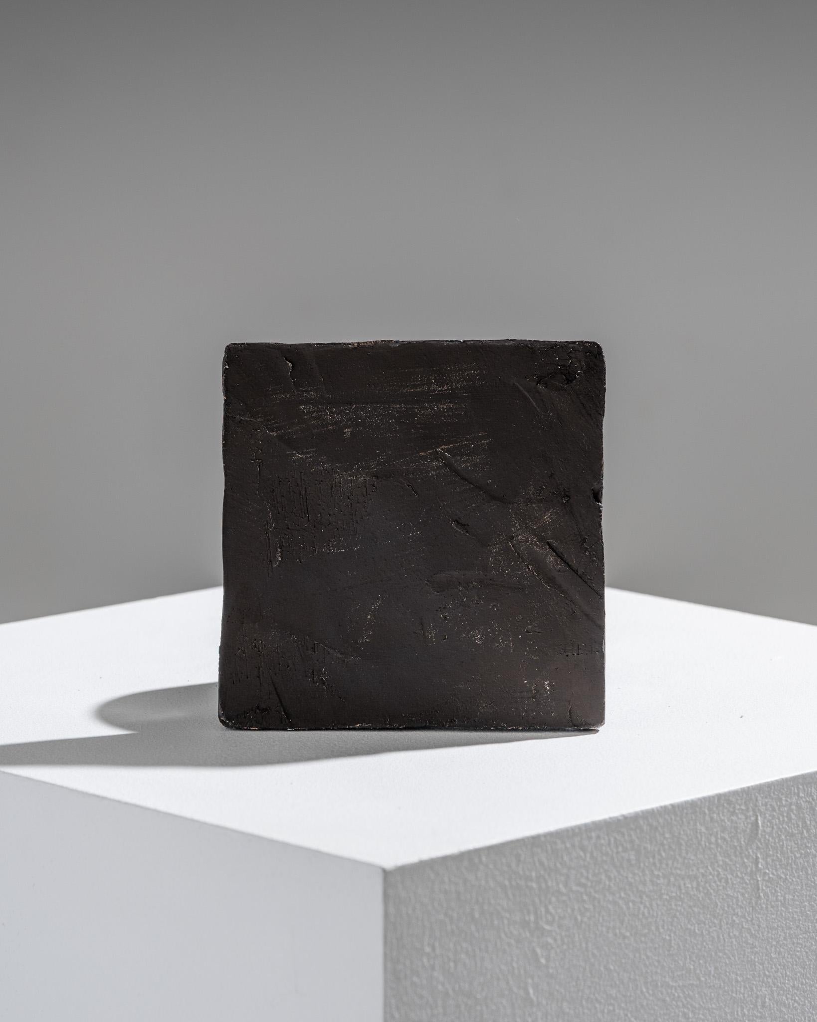 Wandskulptur aus Schiefer, 1980er Jahre (Moderne) im Angebot