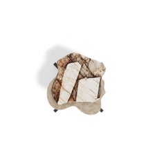 Modern Patagonia Marble Slater Side Table by Covet House