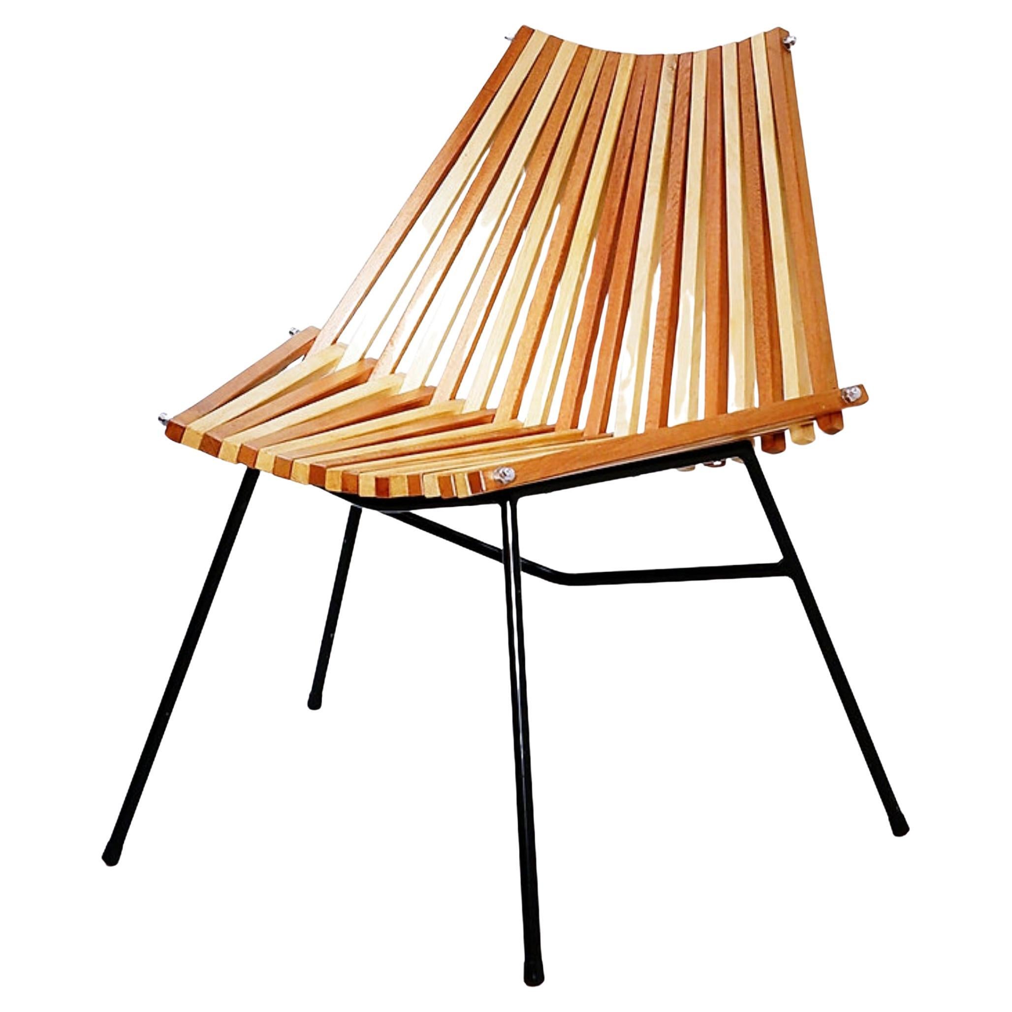 “slats” Side Chair chair in the style of Mod. 218 by Dirk Van Sliedregt for Rohé