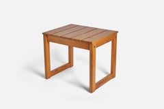 Slätte Möbler, Hocker, Massivkiefer, Schweden, 1960er Jahre