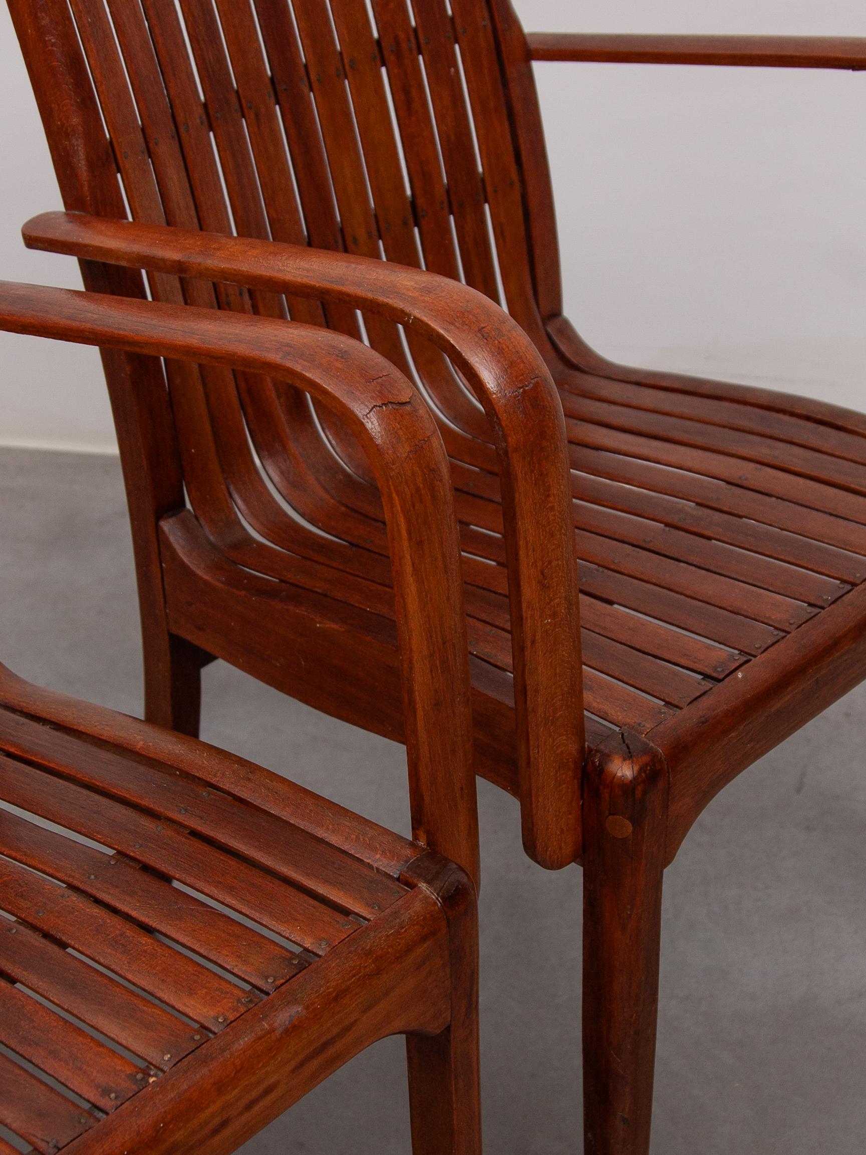 Fauteuil à lattes Art Nouveau conçu par Thonet en vente 5