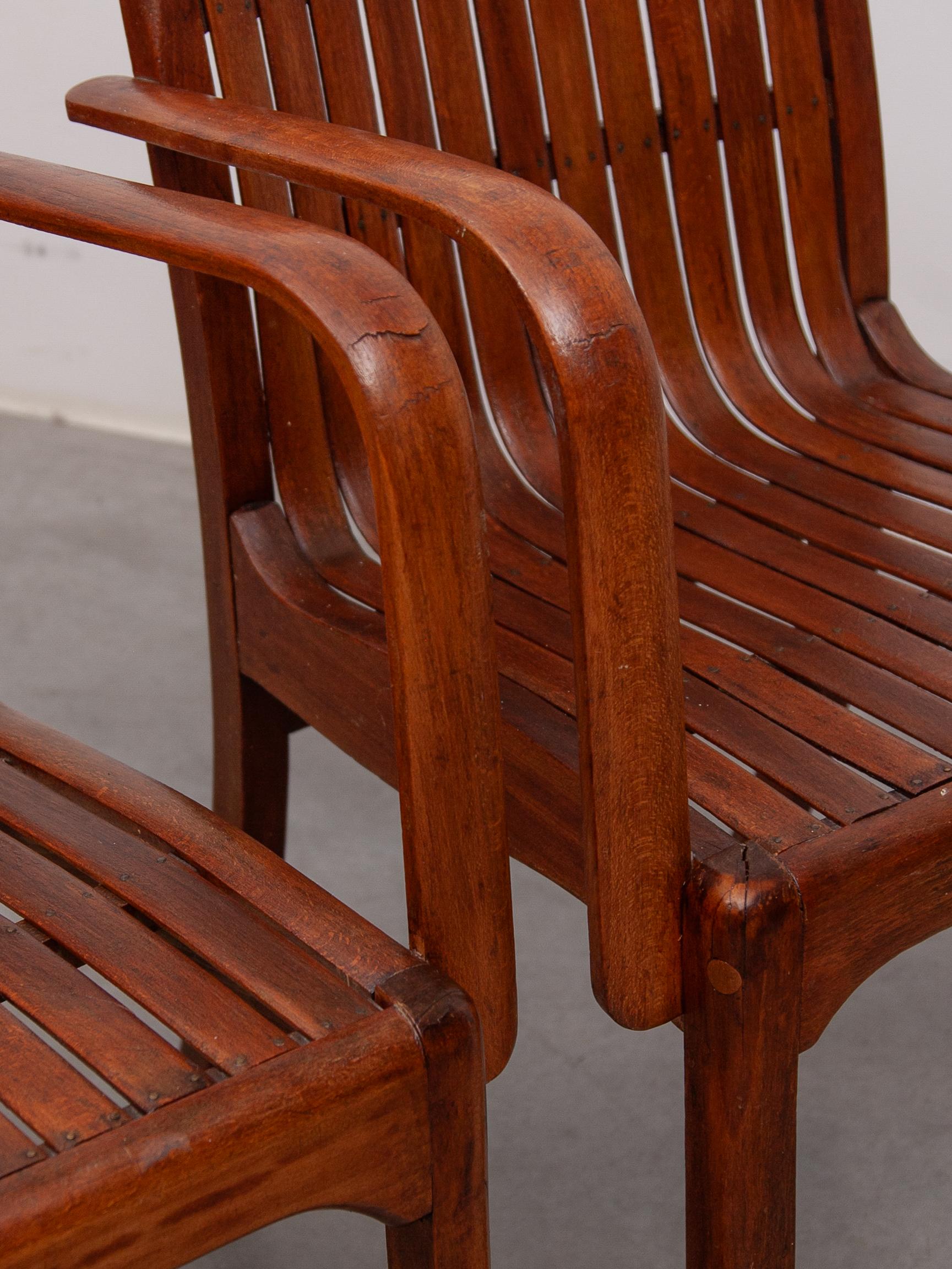 Fauteuil à lattes Art Nouveau conçu par Thonet en vente 7