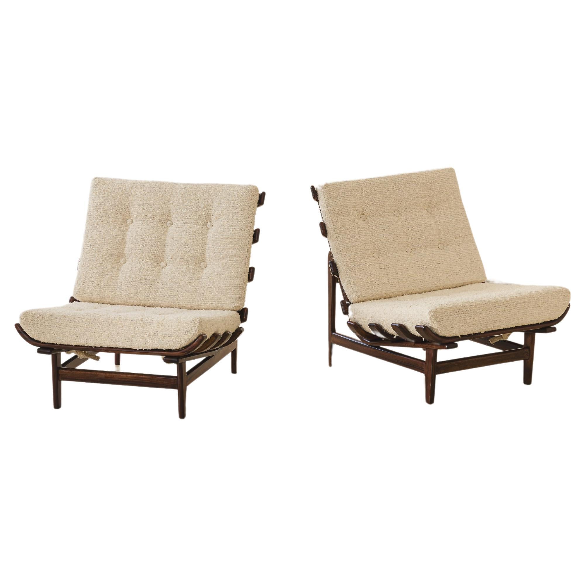 Pair of Armchairs by Móveis de Madeira Pailar, 1960s For Sale