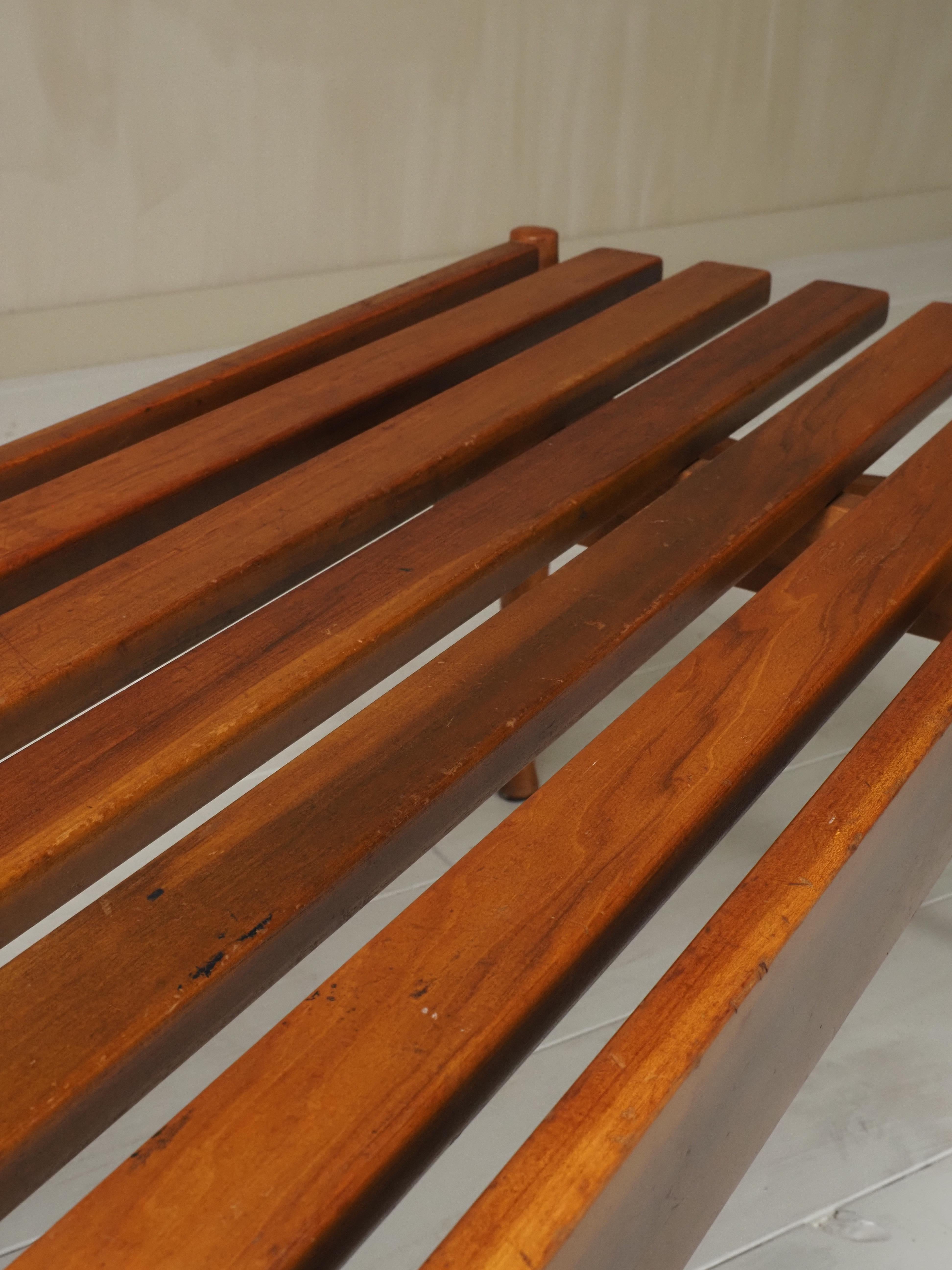 Slatted bench by Gio Ponti for Fratelli Reguitti, 1950s 4