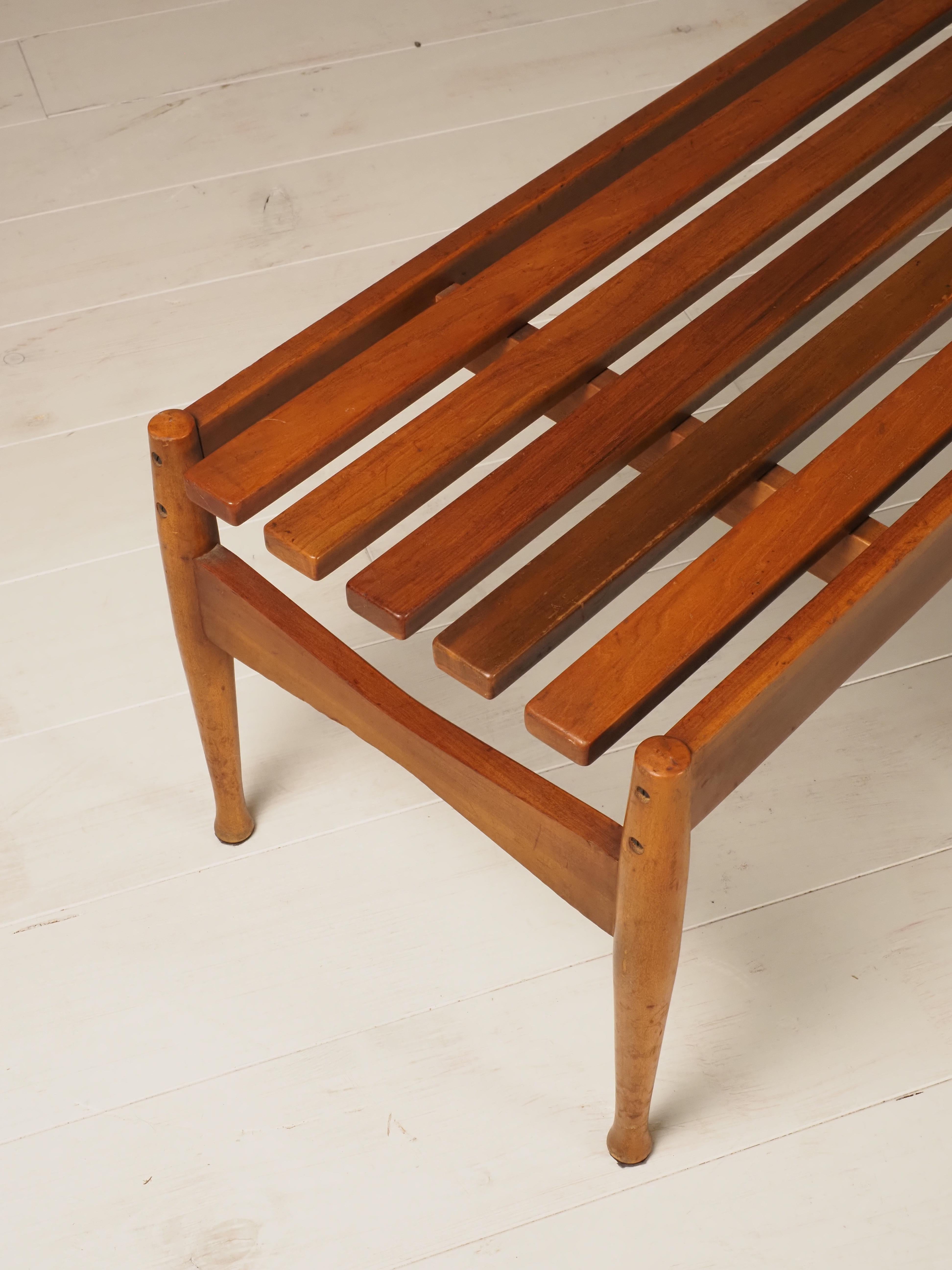 Slatted bench by Gio Ponti for Fratelli Reguitti, 1950s 5