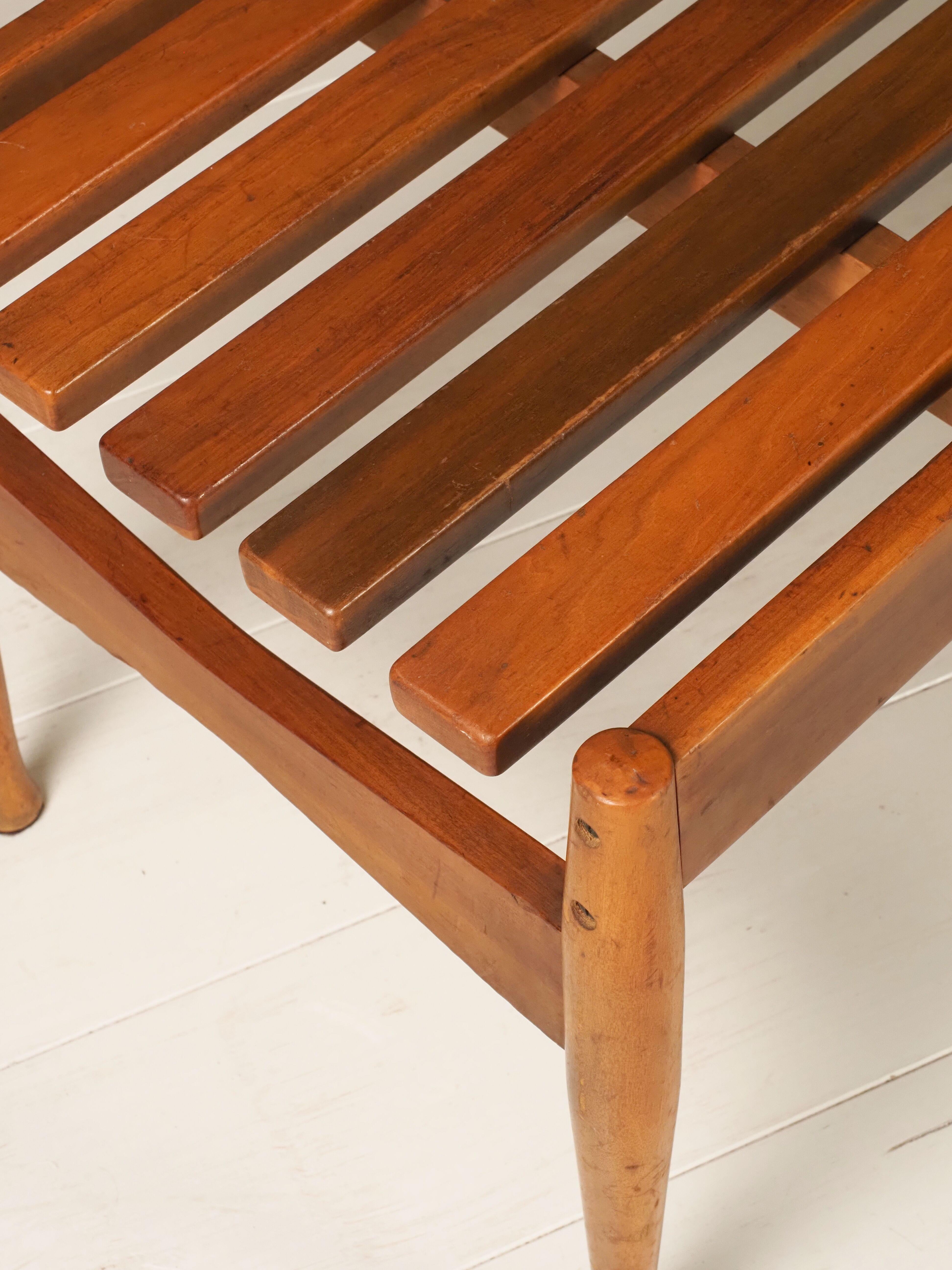 Mid-Century Modern Slatted bench by Gio Ponti for Fratelli Reguitti, 1950s