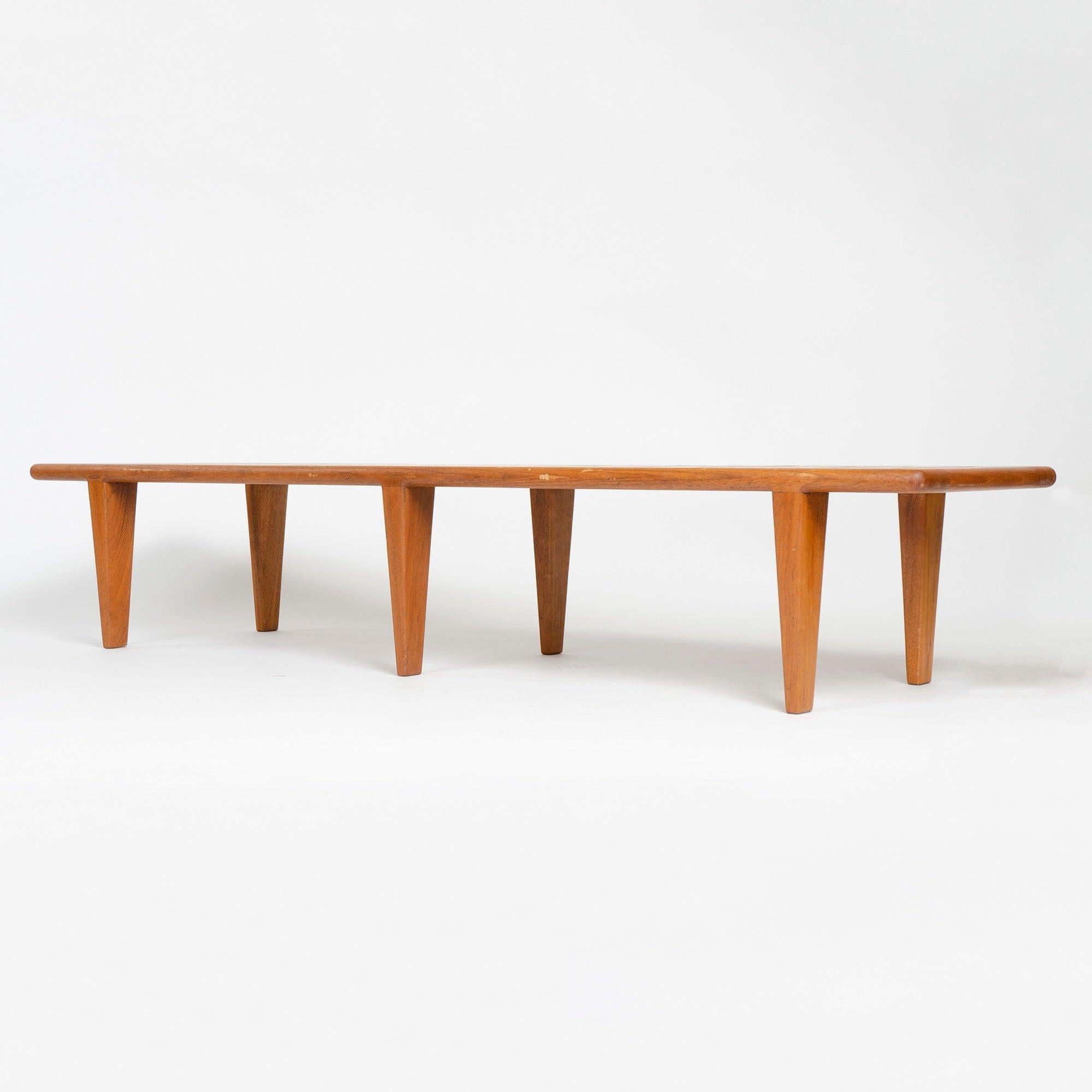 Banco de listones de Hans J. Wegner para Johannes Hansen en Bastante bueno estado para la venta en Sagaponack, NY