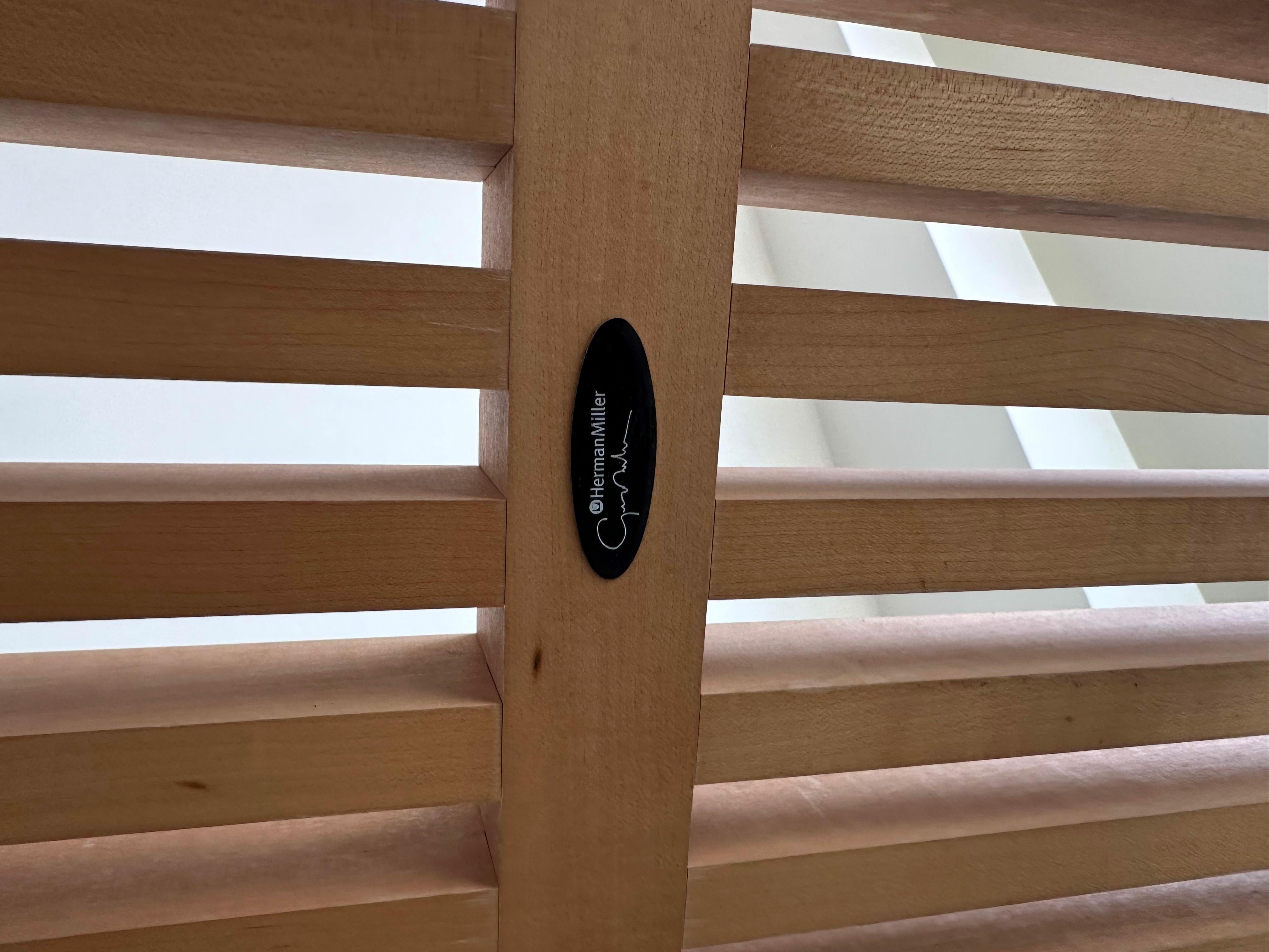 Banc à lattes George Nelson pour Herman Miller Bon état - En vente à New York, NY