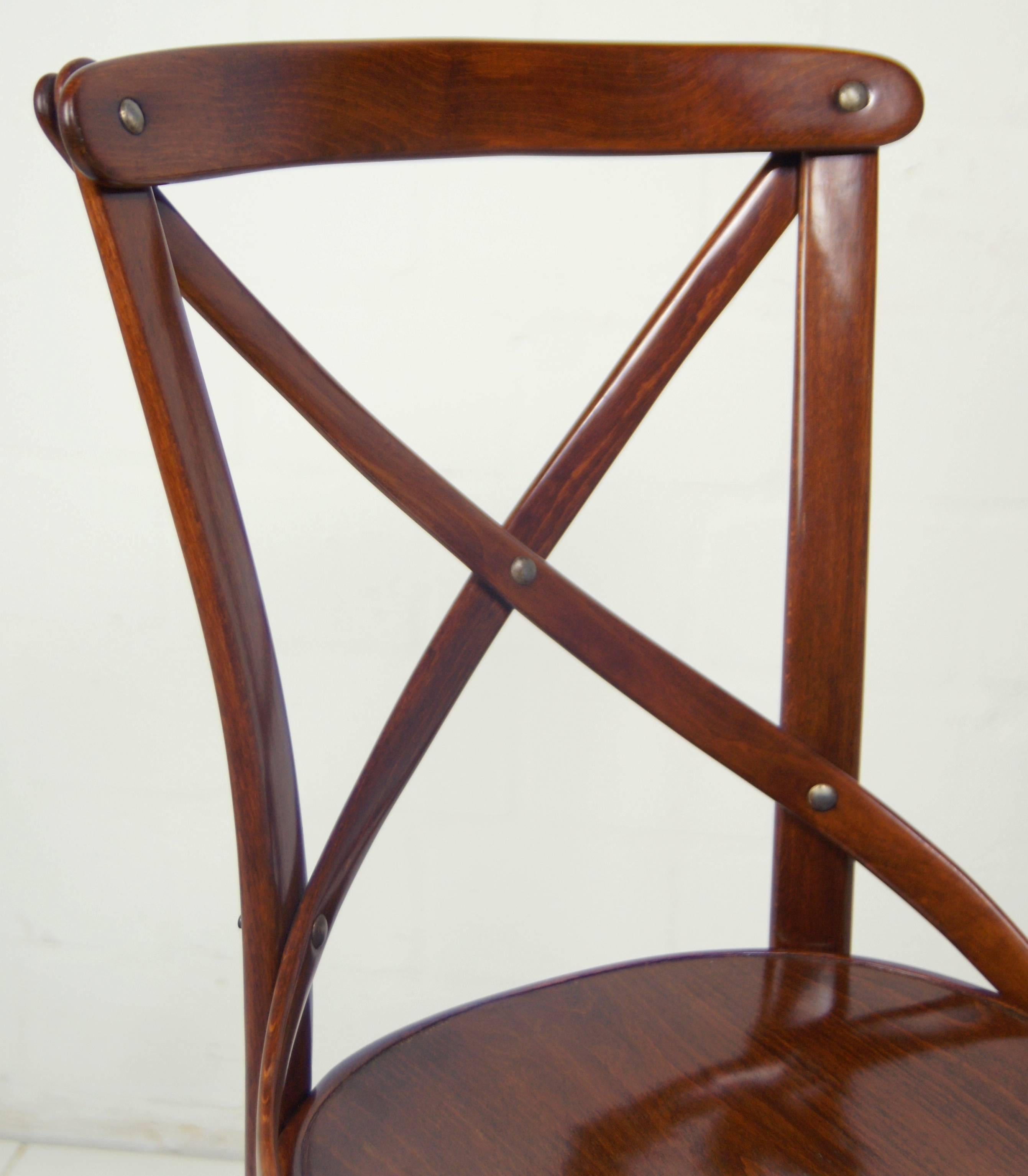Beech Slatted Chair Thonet-Armchair No. 91