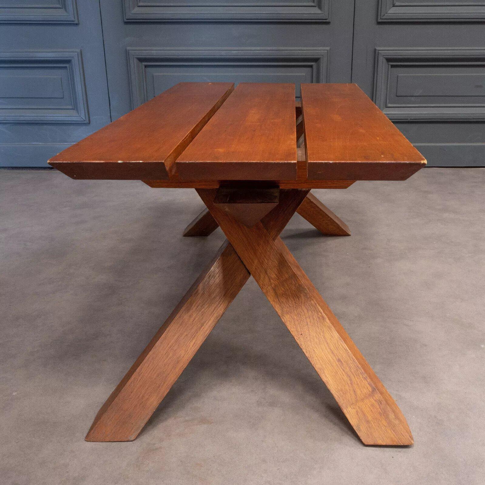 Table basse Dominique Zimbacca par Pierre Chapo 1970 en vente 5