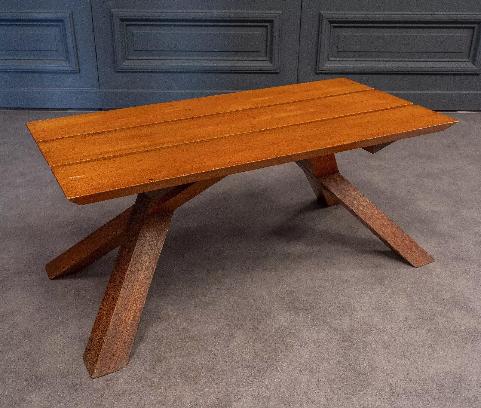 Table basse Dominique Zimbacca par Pierre Chapo 1970 en vente 1
