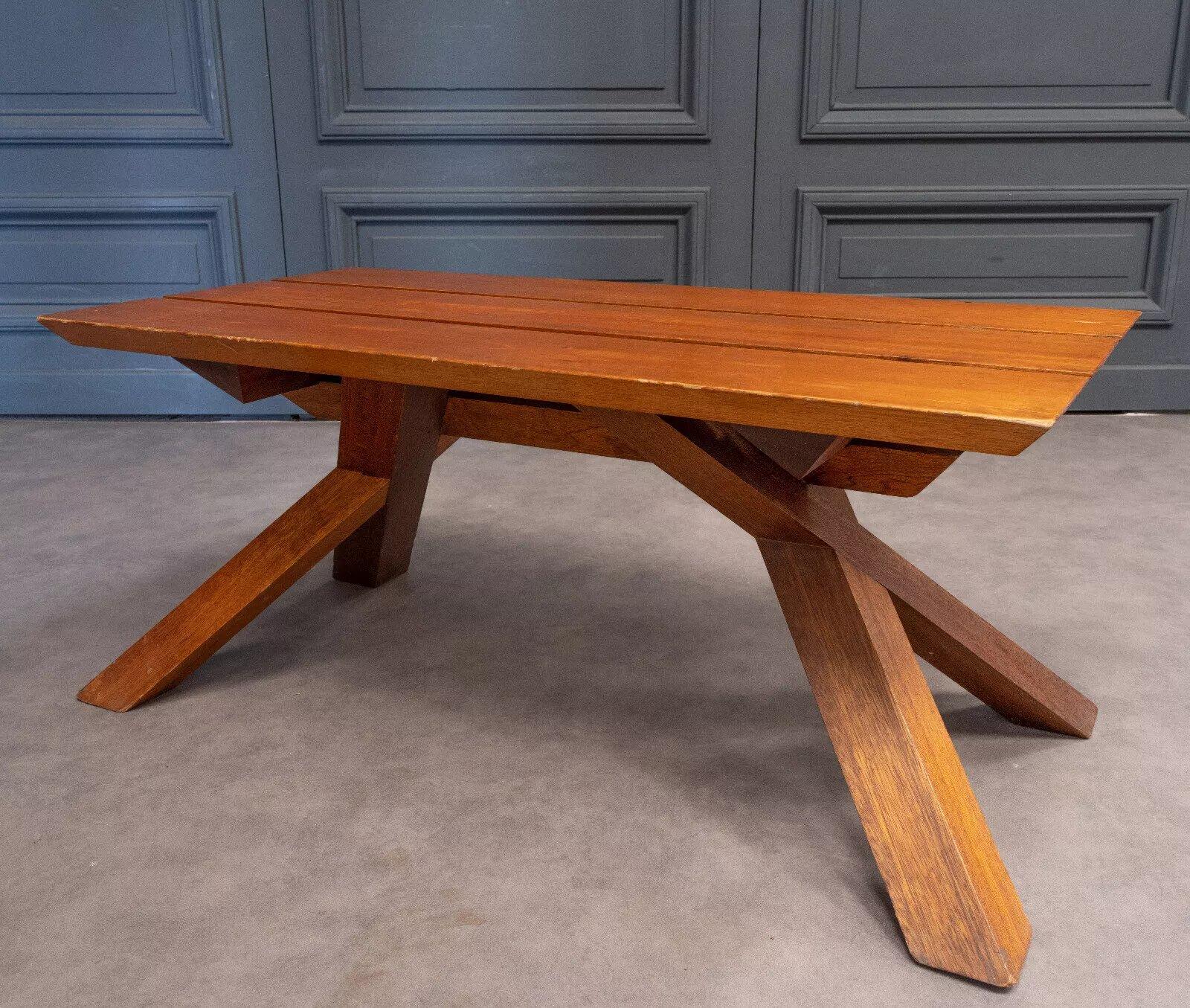 Table basse Dominique Zimbacca par Pierre Chapo 1970 en vente 3
