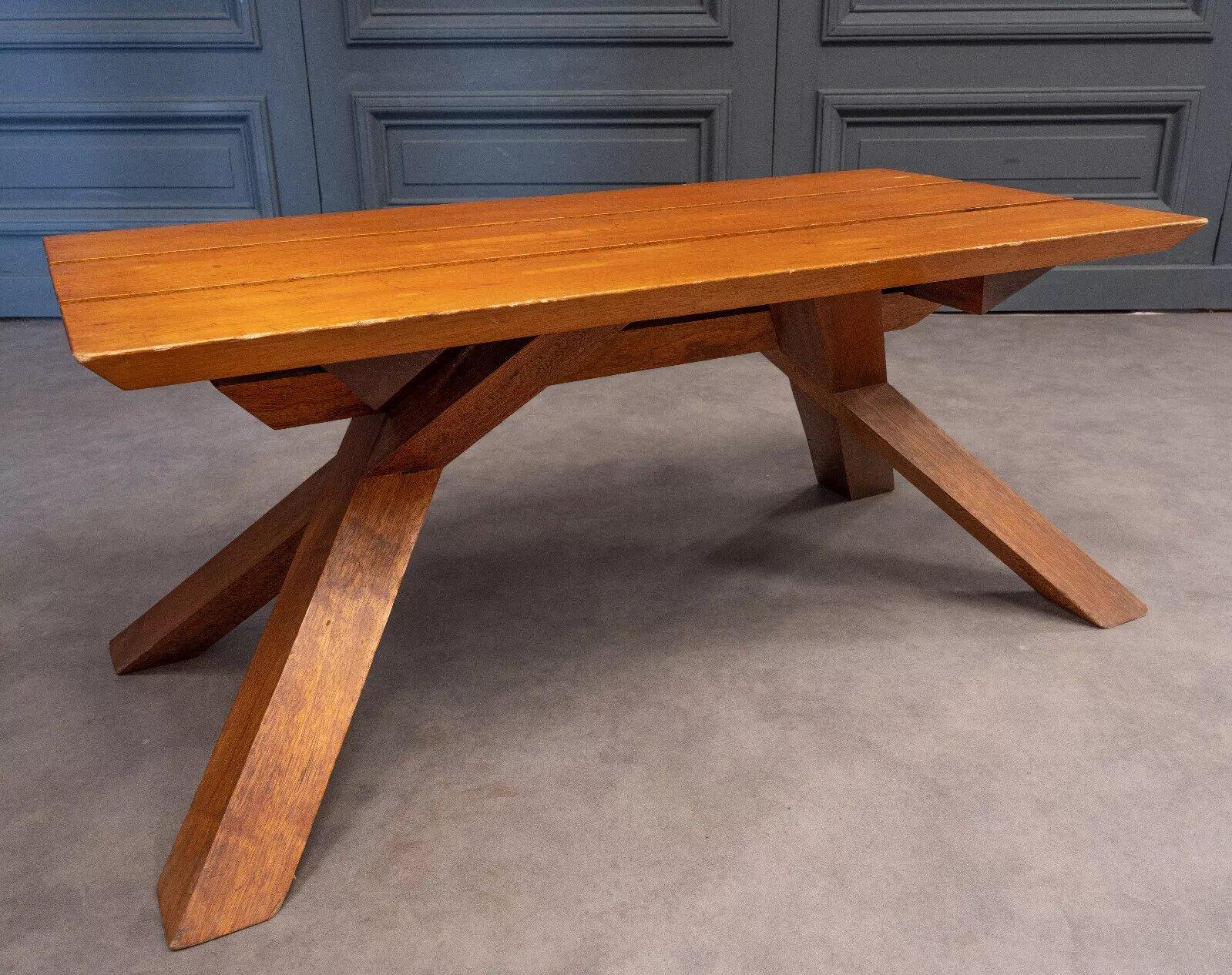 Table basse Dominique Zimbacca par Pierre Chapo 1970 en vente 4