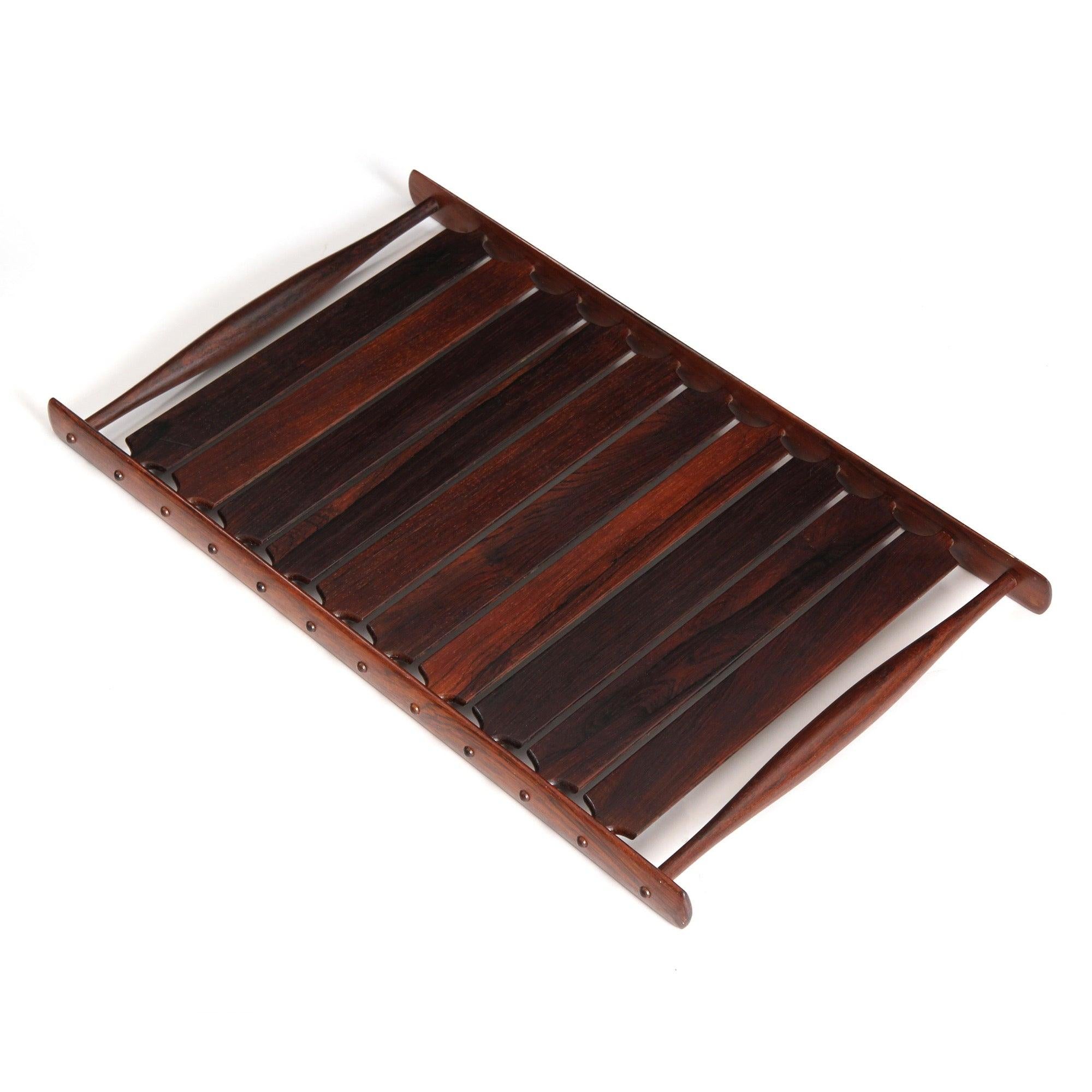 Lattenrost-Tablett aus Palisanderholz von Jens H. Quistgaard für Dansk Designs (Dänisch) im Angebot