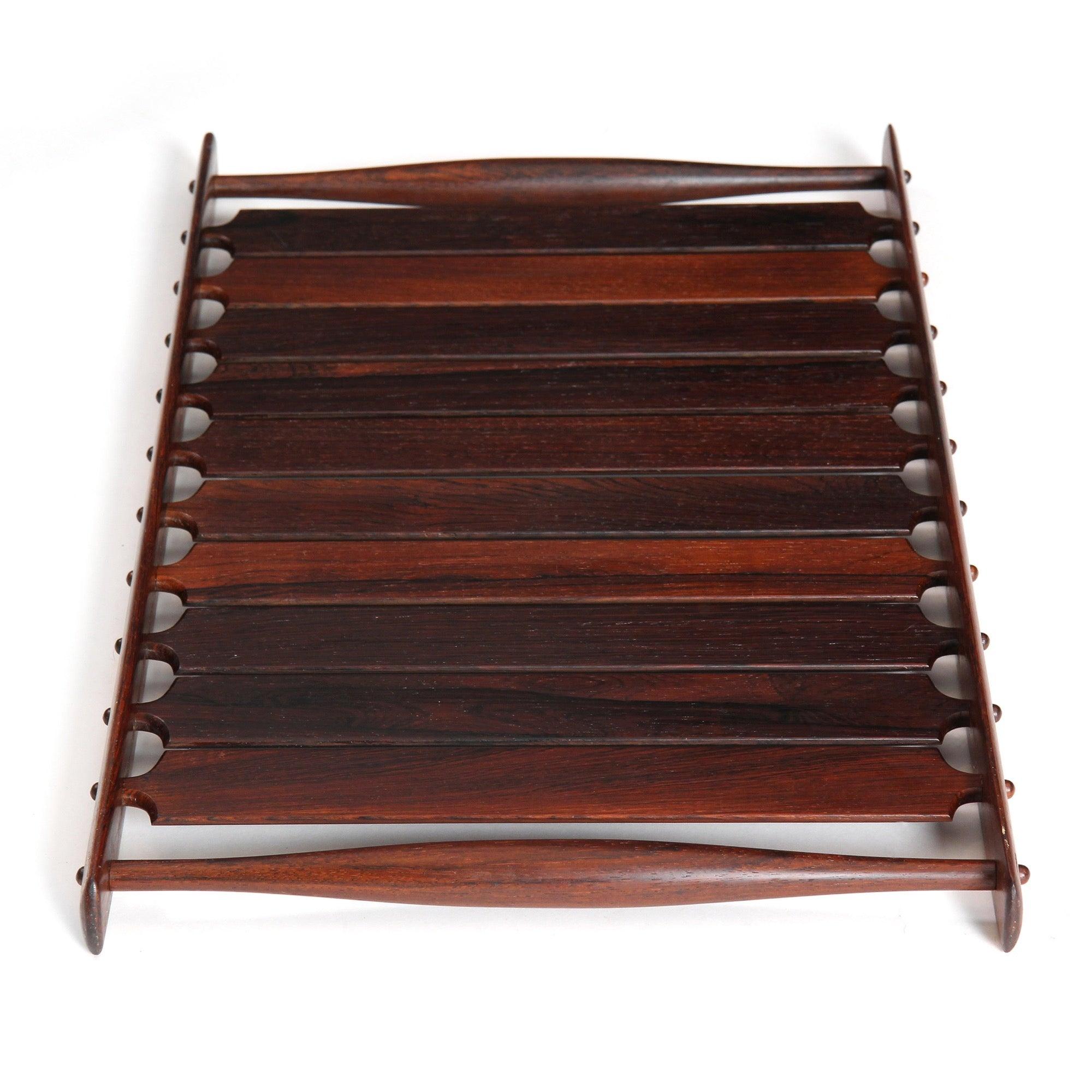 Lattenrost-Tablett aus Palisanderholz von Jens H. Quistgaard für Dansk Designs im Zustand „Relativ gut“ im Angebot in Sagaponack, NY