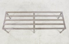 Slatted Six Leg Steel Luggage Stand