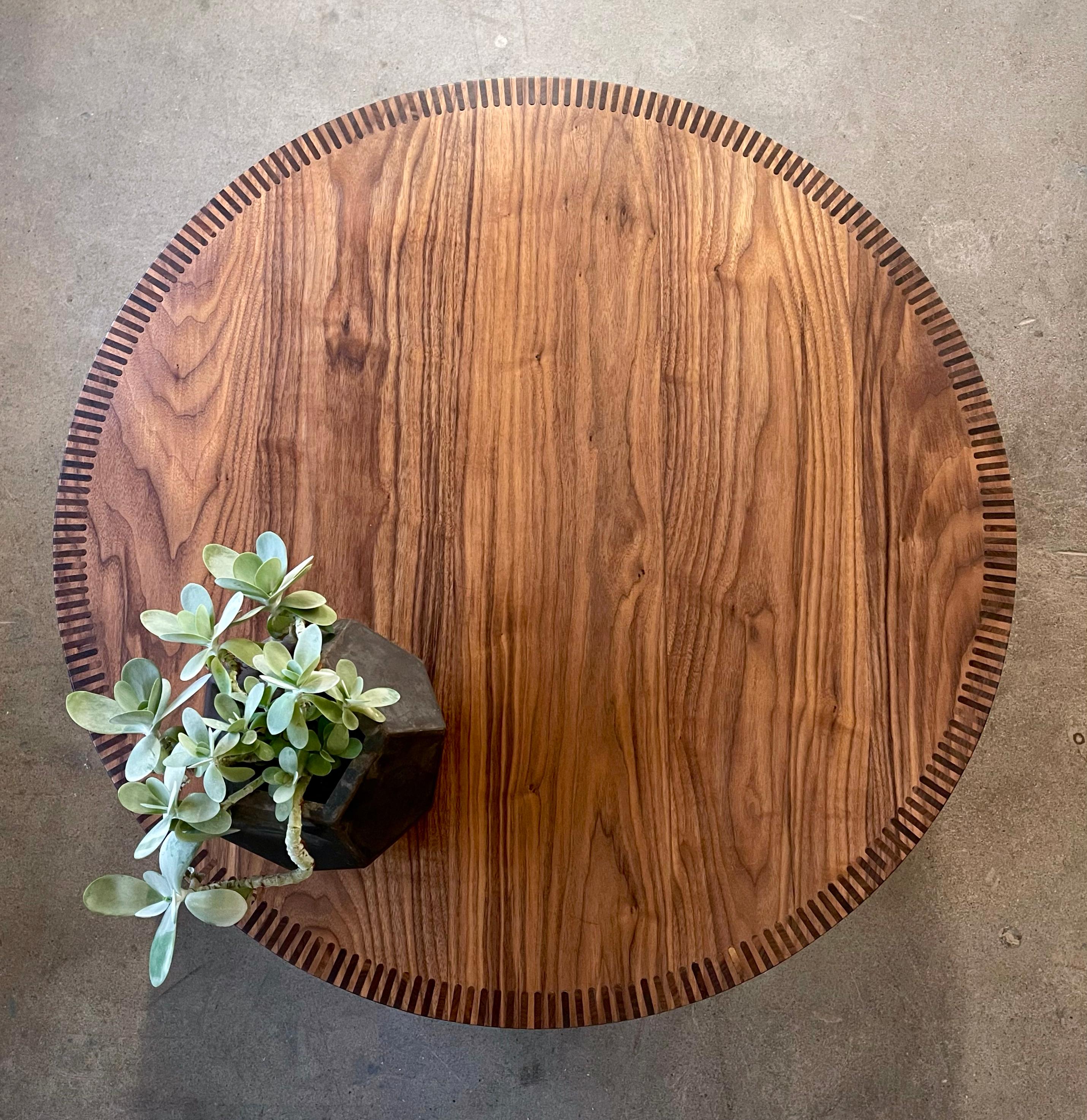 Joinery Highly Detailed Slatted Walnut Coffee Table. Custom Sizes Available For Sale