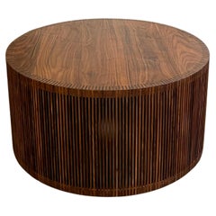 Highly Detailed Slatted Walnut Coffee Table. Custom Sizes Available