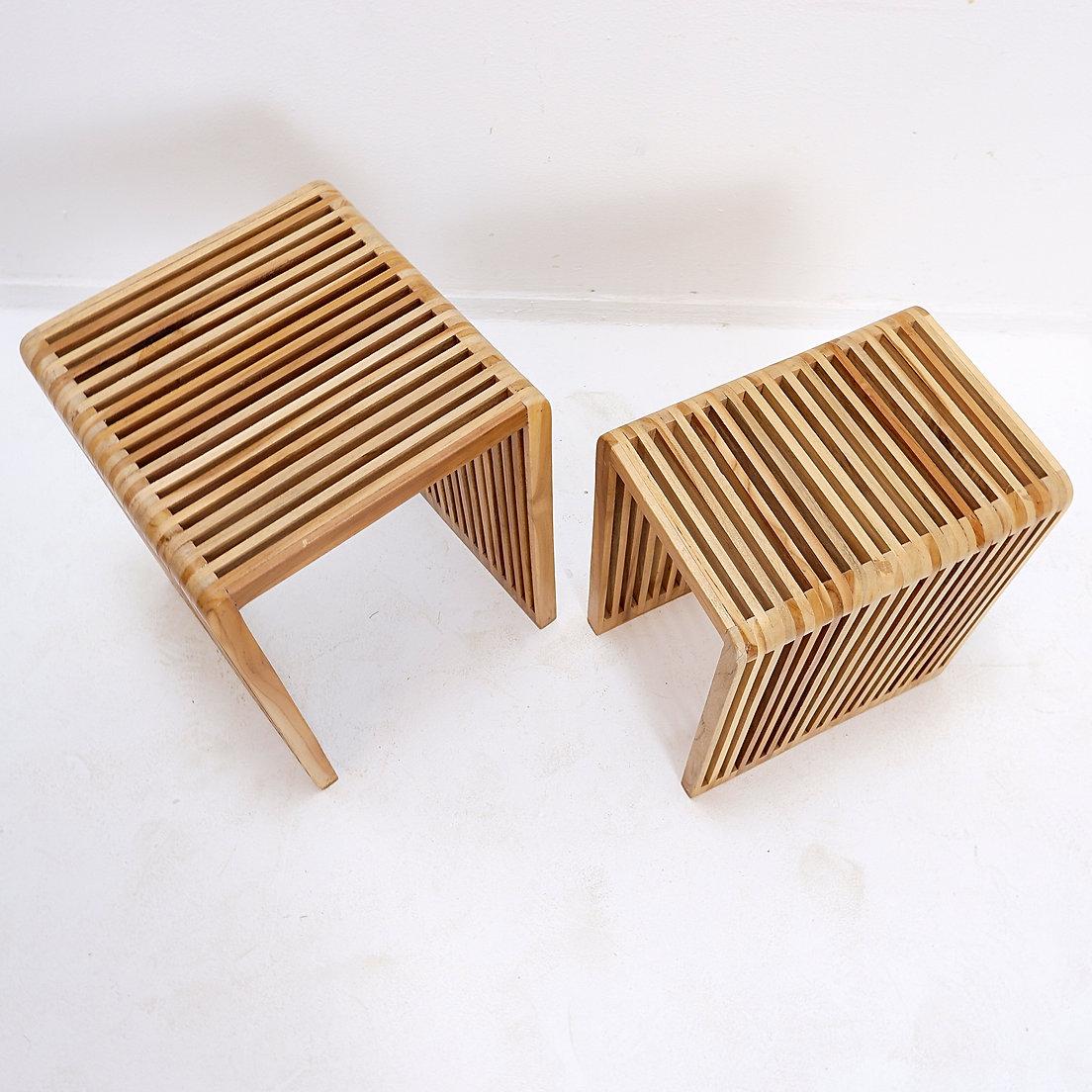 Lattenrost Wood Nesting Tables im Angebot 2