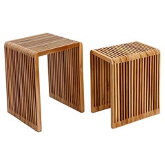 Lattenrost Wood Nesting Tables