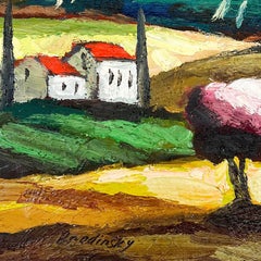 Slava Brodinsky Hand Signed Original Painting on Canvas