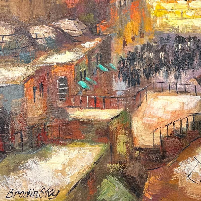 Slava Brodinsky, pittura originale su tela firmata a mano 1