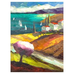 Slava Brodinsky Hand Signed Original Painting on Canvas