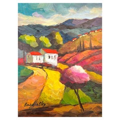 Slava Brodinsky, pittura originale su tela firmata a mano
