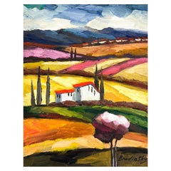 Slava Brodinsky Hand Signed Original Painting on Canvas with Letter of Authentic