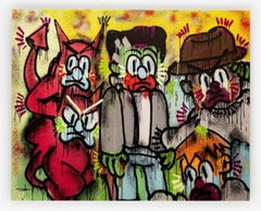 Spooky N Friends (Small) - Olaolu Slawn - Contemporary Artwork Print