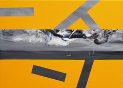 James Bond in a car - Acrylic Figurative & Abstract Painting, Pop culture 